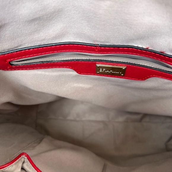 Coach Derby Soft Leather Tote Bag Red - Picture 9 of 10